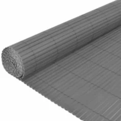 MAISON EXCLUSIVE - Clôture de jardin double face 110x500 cm gris