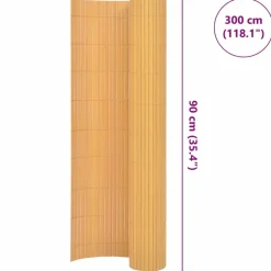 MAISON EXCLUSIVE - Clôture de jardin double face pvc 90 x 300 cm jaune