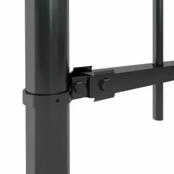 MAISON EXCLUSIVE - Clôture de jardin avec dessus en forme de lance en acier 714,5 x 60 cm noir