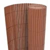 MAISON EXCLUSIVE - Clôture de jardin double face pvc 90 x 300 cm marron