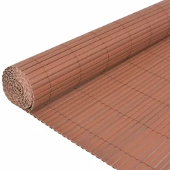 MAISON EXCLUSIVE - Clôture de jardin double face pvc 90 x 300 cm marron