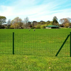 MAISON EXCLUSIVE - Clôture euro acier 25 x 0,8 m vert