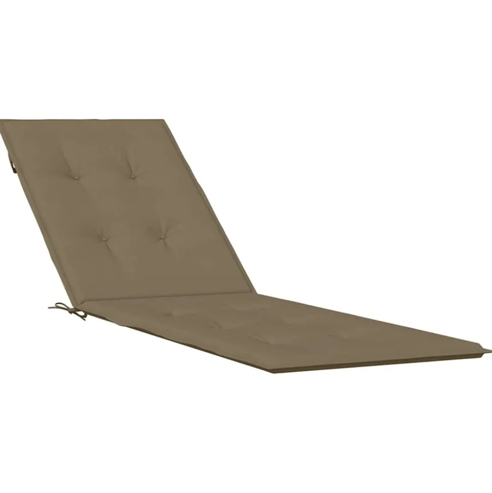 MAISON EXCLUSIVE - Coussin de chaise longue taupe mélangé (75+105) x 50 x 4 cm tissu