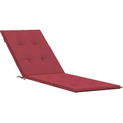 MAISON EXCLUSIVE - Coussin de chaise de terrasse rouge bordeaux (75+105)x50x4 cm