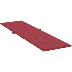 MAISON EXCLUSIVE - Coussin de chaise de terrasse rouge bordeaux (75+105)x50x4 cm