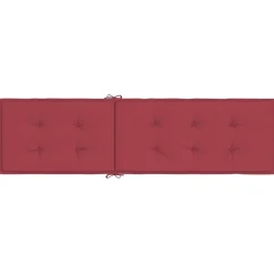 MAISON EXCLUSIVE - Coussin de chaise de terrasse rouge bordeaux (75+105)x50x4 cm