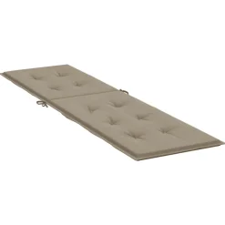 MAISON EXCLUSIVE - Coussin de chaise de terrasse taupe (75+105)x50x4 cm