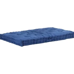 MAISON EXCLUSIVE - Coussin de plancher de palette coton 120x80x10 cm bleu clair