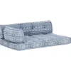 MAISON EXCLUSIVE - Coussin de canapé palette indigo tissu patchwork