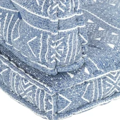 MAISON EXCLUSIVE - Coussin de canapé palette indigo tissu patchwork