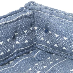 MAISON EXCLUSIVE - Coussin de canapé palette indigo tissu patchwork
