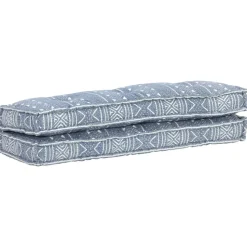 MAISON EXCLUSIVE - Coussin de canapé palette indigo tissu patchwork