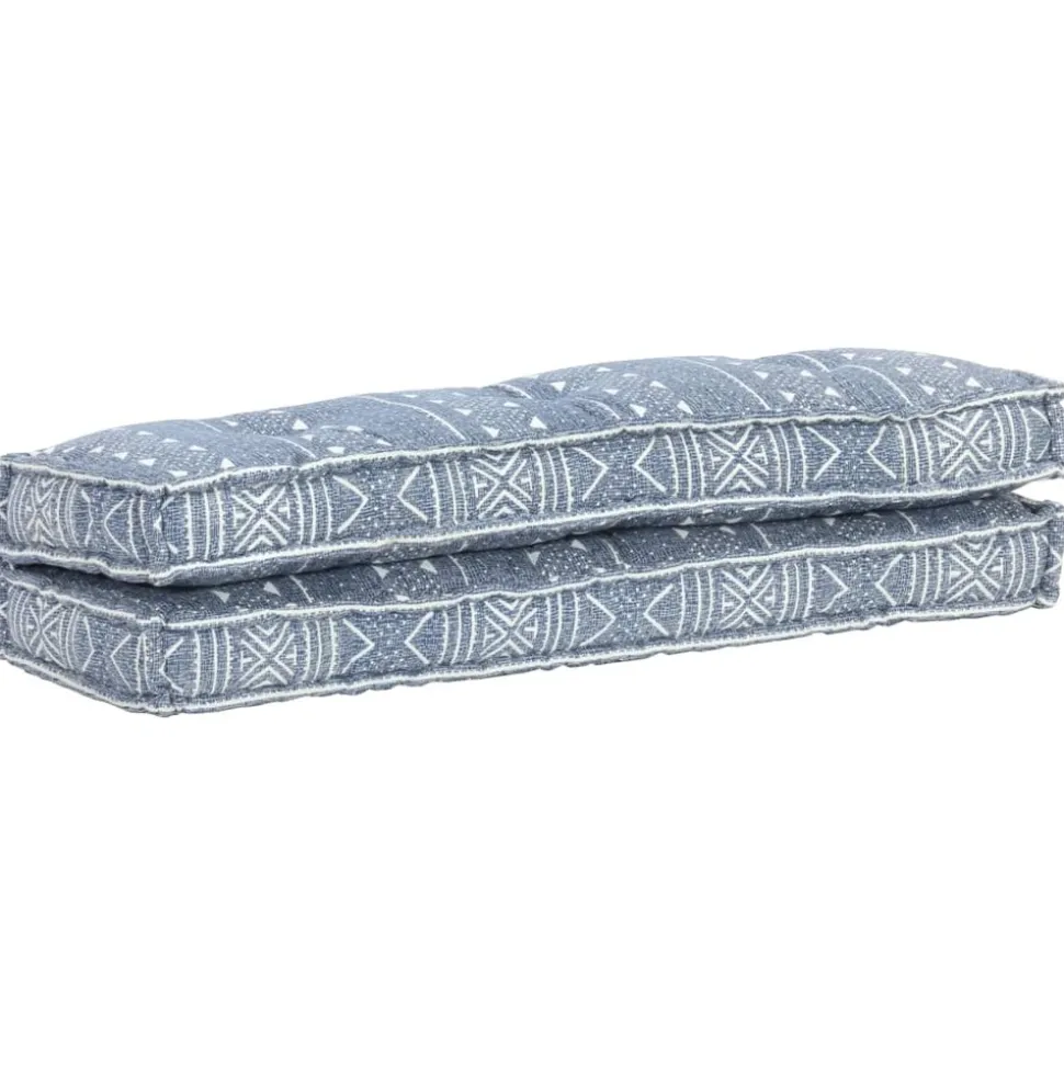 MAISON EXCLUSIVE - Coussin de canapé palette indigo tissu patchwork