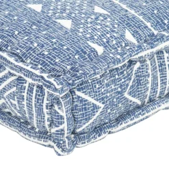 MAISON EXCLUSIVE - Coussin de canapé palette indigo tissu patchwork