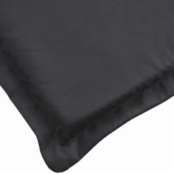 MAISON EXCLUSIVE - Coussin de chaise de terrasse noir (75+105)x50x4 cm