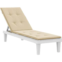 MAISON EXCLUSIVE - Coussin de chaise de terrasse beige (75+105)x50x4 cm
