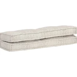 MAISON EXCLUSIVE - Coussin de canapé palette marron clair tissu patchwork