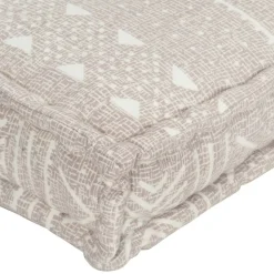 MAISON EXCLUSIVE - Coussin de canapé palette marron clair tissu patchwork