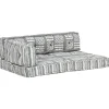 MAISON EXCLUSIVE - Coussin de canapé palette gris tissu patchwork