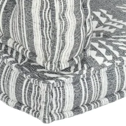 MAISON EXCLUSIVE - Coussin de canapé palette gris tissu patchwork