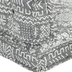 MAISON EXCLUSIVE - Coussin de canapé palette gris clair tissu patchwork