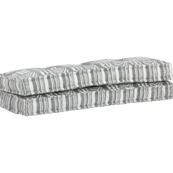 MAISON EXCLUSIVE - Coussin de canapé palette gris tissu patchwork