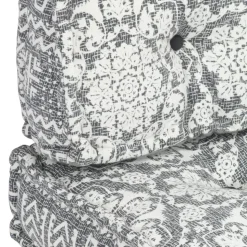 MAISON EXCLUSIVE - Coussin de canapé palette gris clair tissu patchwork