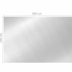 MAISON EXCLUSIVE - Couverture de piscine argenté 300x200 cm pe