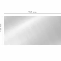 MAISON EXCLUSIVE - Couverture de piscine argenté 975x488 cm pe