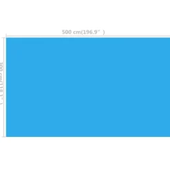 MAISON EXCLUSIVE - Couverture de piscine rectangulaire 500x300 cm pe bleu