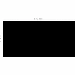 MAISON EXCLUSIVE - Couverture de piscine noir 549 x 274 cm pe