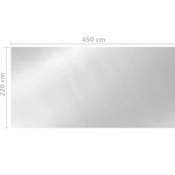 MAISON EXCLUSIVE - Couverture de piscine argenté 450x220 cm pe