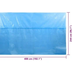 MAISON EXCLUSIVE - Couverture de piscine bleu 488 x 244 cm pe