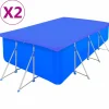 MAISON EXCLUSIVE - Couvertures de piscine 2 pcs pe rectangulaire 90 g/m² 400x207cm