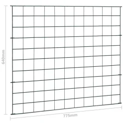 MAISON EXCLUSIVE - Ensemble de clôture de jardin 77,5x64 cm vert