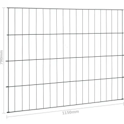 MAISON EXCLUSIVE - Ensemble de clôture de jardin 115x79 cm vert
