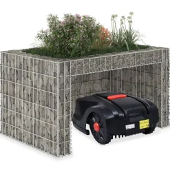 MAISON EXCLUSIVE - Garage tondeuse à gazon lit surélevé 110x80x60 cm fil en acier