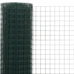 MAISON EXCLUSIVE - Grillage acier avec revêtement en pvc 25x0,5 m vert
