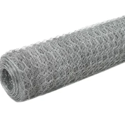 MAISON EXCLUSIVE - Grillage pour volière acier galvanisé 25x1,2 m argenté