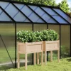 MAISON EXCLUSIVE - Jardinières 2 pcs avec pieds bois de pin massif