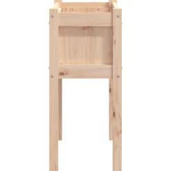 MAISON EXCLUSIVE - Jardinières 2 pcs avec pieds bois de pin massif