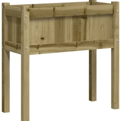 MAISON EXCLUSIVE - Jardinière avec pieds 70x31x70 cm bois de pin imprégné