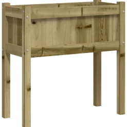 MAISON EXCLUSIVE - Jardinière avec pieds 70x31x70 cm bois de pin imprégné