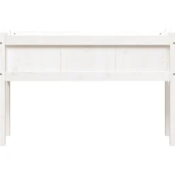MAISON EXCLUSIVE - Jardinières avec pieds blanc 110x31x70 cm bois de pin massif