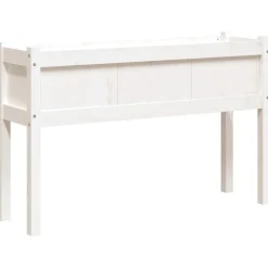 MAISON EXCLUSIVE - Jardinières avec pieds blanc 110x31x70 cm bois de pin massif