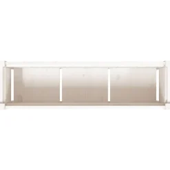 MAISON EXCLUSIVE - Jardinières avec pieds blanc 110x31x70 cm bois de pin massif