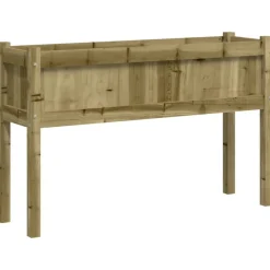MAISON EXCLUSIVE - Jardinière avec pieds 110x31x70 cm bois de pin imprégné