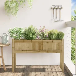 MAISON EXCLUSIVE - Jardinière avec pieds 110x31x70 cm bois de pin imprégné