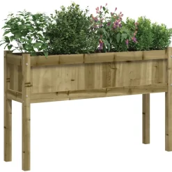MAISON EXCLUSIVE - Jardinière avec pieds 110x31x70 cm bois de pin imprégné