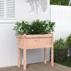 MAISON EXCLUSIVE - Jardinières avec pieds 70x31x70 cm bois massif douglas